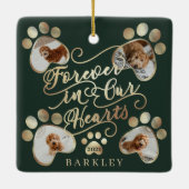 Für immer in unserer Hörpfeife Print Foto Pet Memo Keramikornament (Rückseite)