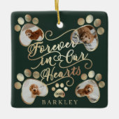 Für immer in unserer Hörpfeife Print Foto Pet Memo Keramikornament (Vorderseite)