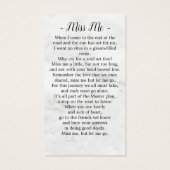 Für immer in unserer Karts-Marble-Gedenkkarte (Rückseite)