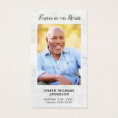 Für immer in unserer Karts-Marble-Gedenkkarte (Vorderseite)