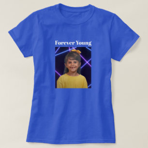 Für immer junge Vintage-Foto-Fun T-Shirt