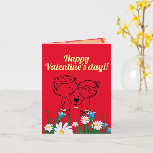 Für immer karte (Gelbe Blume)