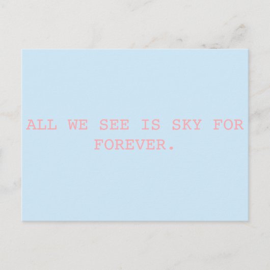 Für immer // Liebe Evan Hansen Postcard Postkarte (Vorderseite)