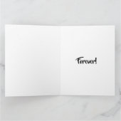 Für immer Liebe-Karte Dankeskarte (Innenseite)