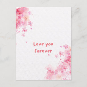 "Für immer Liebe" Postkarte