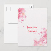 "Für immer Liebe" Postkarte (Vorne/Hinten)