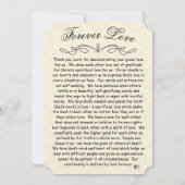 Für immer Liebe-Wedding Einladung (Rückseite)