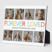 Für immer liebte Kinder Foto Collage Fotoplatte (Seite)