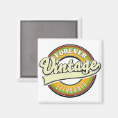 Für immer Litauen Vintages Logo. Magnet (Vorderseite/Rückseite)