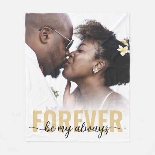Für immer mein Foto Fleecedecke (Vorderseite)