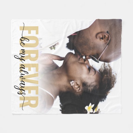 Für immer mein Foto Fleecedecke (Vorderseite (Horizontal))