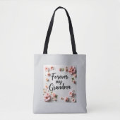Für immer mein Grandma-Flora-Muttertag Tasche (Vorderseite)