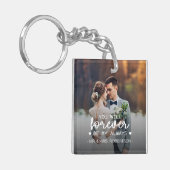 Für immer mein immer valentinisches Hochzeitsfest  Schlüsselanhänger (Vorderseite links)