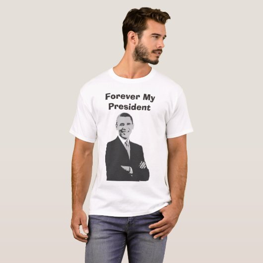 Für immer mein Präsident Barack Obama Support Shir T-Shirt (Vorne ganz)