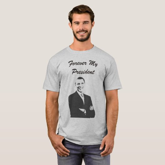 Für immer mein Präsident Barack Obama Support Shir T-Shirt (Vorne ganz)