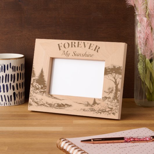 Für immer mein Sonnenschein Geätzte Rahmen (Links)