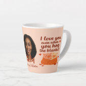 'Für immer mein Valentin' Latte-Mug Milchtasse (Rechte Ecke)