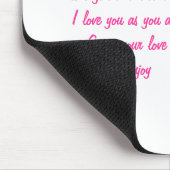 Für immer mein Valentin Mousepad (Ecke)
