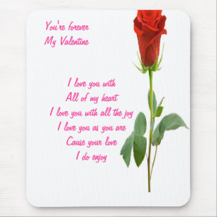 Für immer mein Valentin Mousepad
