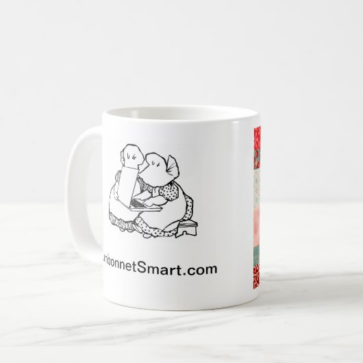 "Für immer mit Ziegeln gedeckt" durch Kaffeetasse (Vorderseite Links)