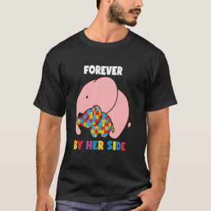 Für immer Mutter Tochter Autistische Mädchen Autis T-Shirt