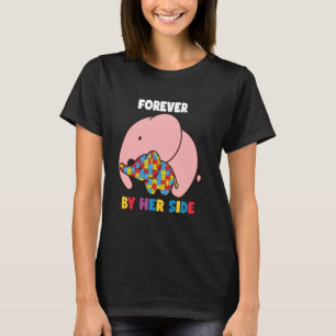 Für immer Mutter Tochter Autistische Mädchen Autis T-Shirt