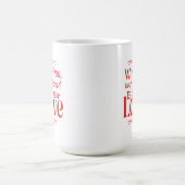 Für immer neue Liebe Romantischer Spruch Kaffeetasse (Mittel)