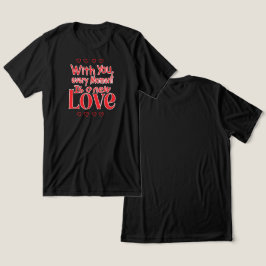Für immer neue Liebe Romantischer Spruch Tri-Blend Shirt