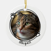 Für Immer Nicht Lang Genug Haustier-Gedenk-Herz-Ge Keramik Ornament (Vorne)