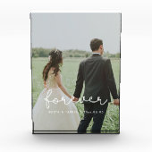 Für immer niedliche whimsical Hochzeit Fotoblock (Vorderseite)