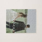 Für immer niedliches whimsical Hochzeit-Foto Puzzle (Horizontal)