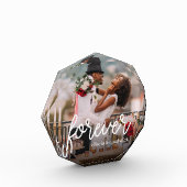 Für immer | Personalisierte Hochzeit oder Jahresta Fotoblock (Links)