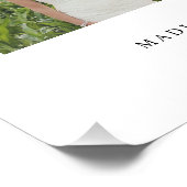 Für immer | Personalisierte Hochzeitsschrift Fotodruck (Ecke)