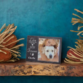 Für immer Personalisiertes Hunde-Loss-Memorial-Fot Fotoplatte (Seite)