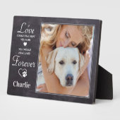 Für immer Personalisiertes Hunde-Loss-Memorial-Fot Fotoplatte (Seite)