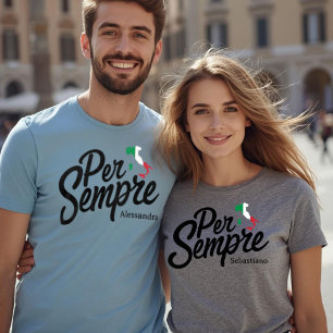 Für Immer Personalisiertes T-Shirt für passende Pa