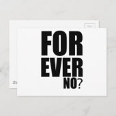 für immer postkarte (Vorne/Hinten)