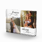 Für immer seine immer elegante Hochzeit Fotoblock (Rechts)