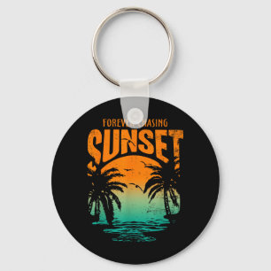 Für immer Sonnenuntergang Workout Sommer Casual Schlüsselanhänger