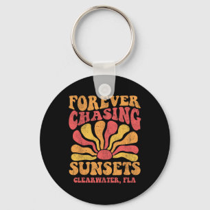 Für immer Sonnenuntergänge jagen Clearwater Florid Schlüsselanhänger