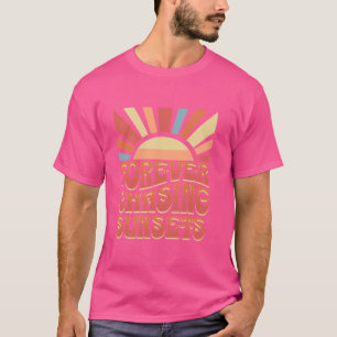 Für immer Sonnenuntergänge, Vintag, Strand, Sommer T-Shirt