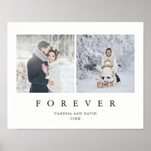 Für immer   stilvolles Minimalistisches Foto zwei Poster