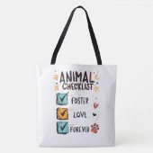 Für immer Tierrettung Befürworter Geschenk Tasche (Vorderseite)