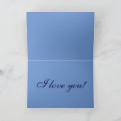 "Für immer" u. "ich Liebe Sie" zwei graue Wölfe Karte (Innenseite)