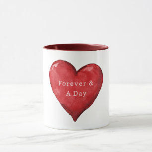 Für immer und einen Tag Herz Valentinstag Liebe Tasse