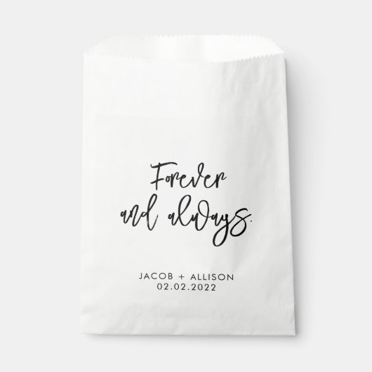 Für immer und immer. geschenktütchen (Vorderseite)