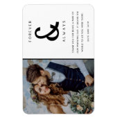 Für immer und immer Hochzeit Foto Danke Magnet (Vertikal)