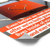 Für immer und immer in der Liebe Poster (Ecke)