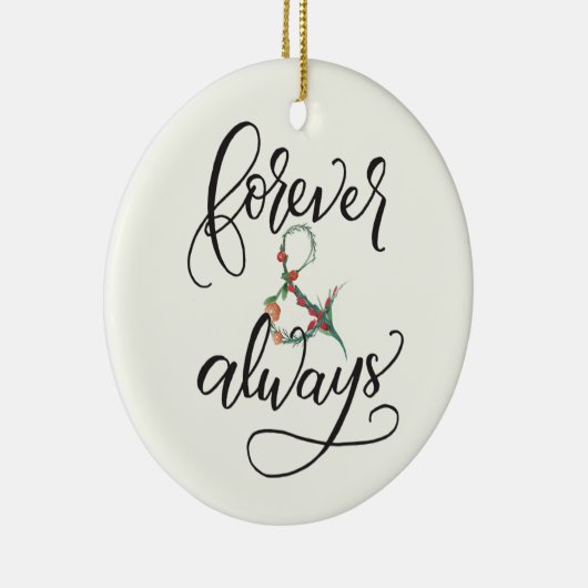 Für immer und immer keramikornament (Rechts)