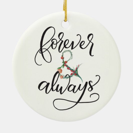 Für immer und immer keramikornament (Hinten)